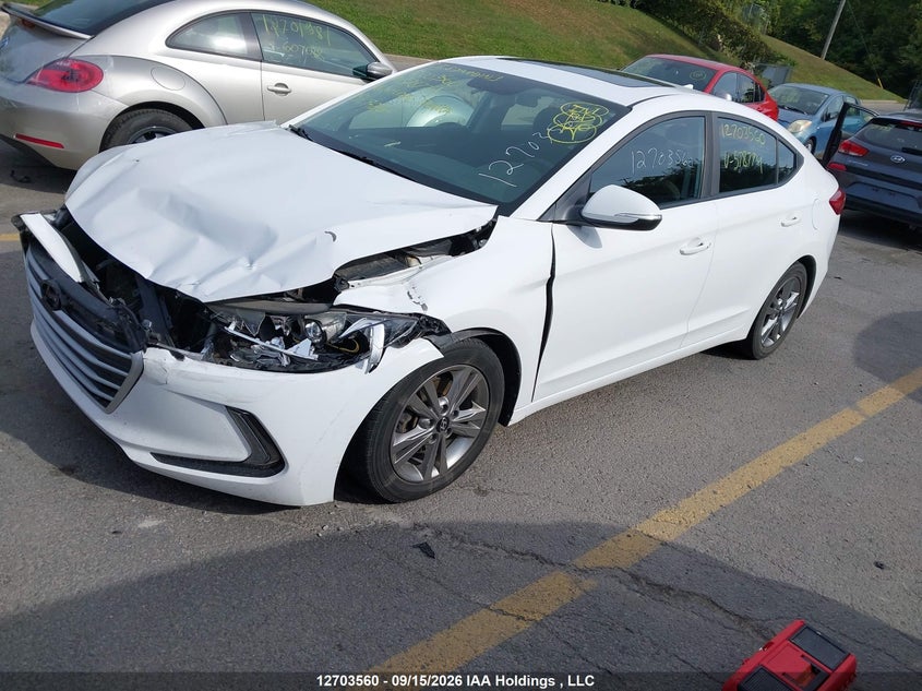 Vin: kmhd84lf8ju578774, lot: 3109244, hyundai elantra sel/value/limited 20182