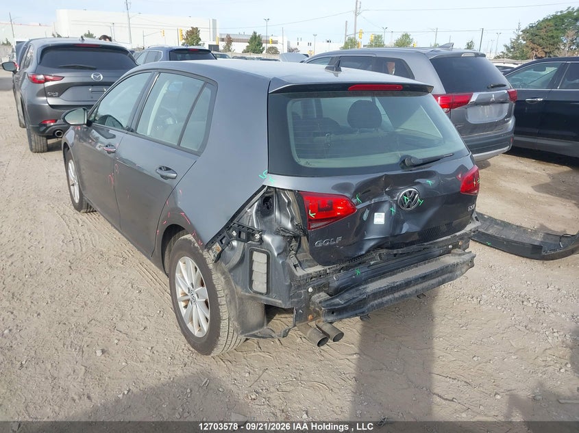 Vin: 3vw217au1gm042147, lot: 3109262, volkswagen golf 1.8 tsi comfortline/1.8 tsi highline/1.8 tsi trendline 20163