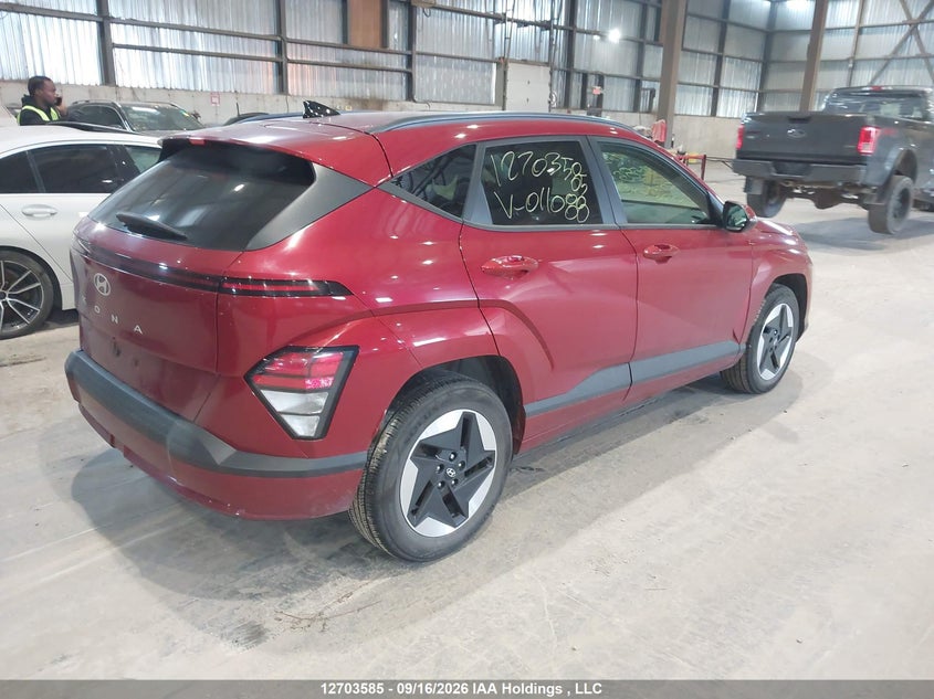 Vin: km8hc3a65ru011088, lot: 3109269, hyundai kona sel 20244