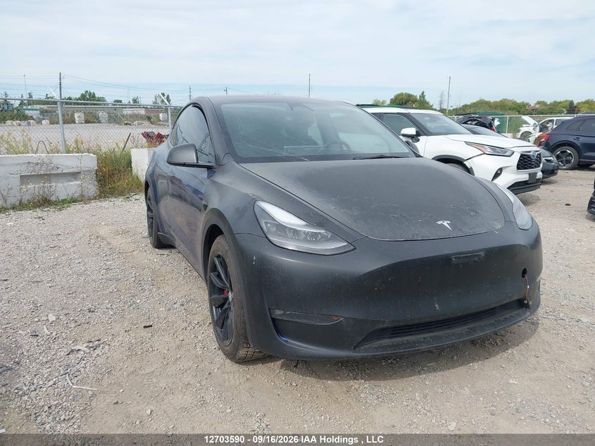 2021 Tesla Model Y Performance, Удар спереди, IAAI, VIN 5YJYGDEF0MF194989