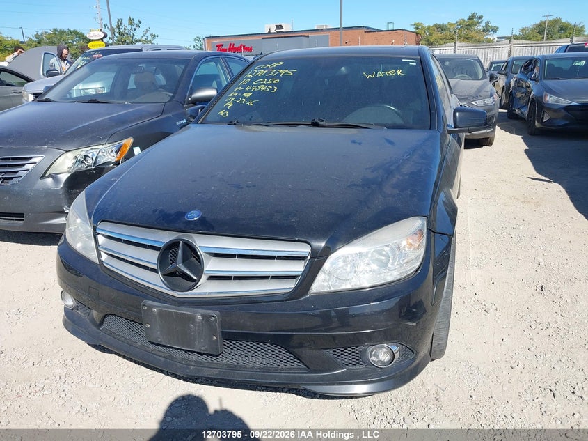 2010 Mercedes-Benz C 250 4Matic, Затопление, IAAI, VIN WDDGF8FBXAF448433 — фото 2