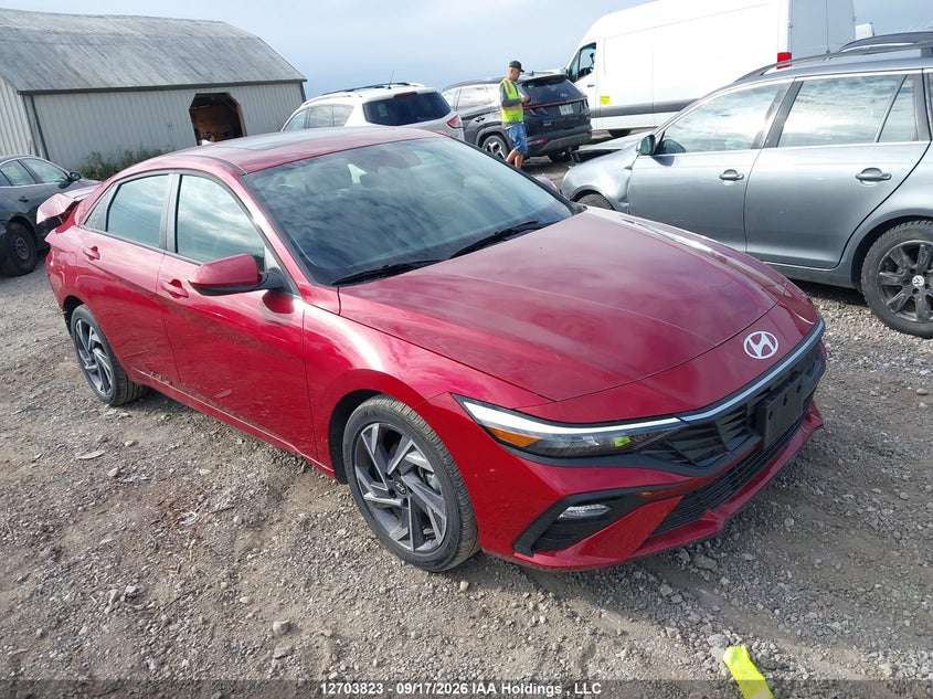 2025 Hyundai Elantra Sel Sport, Rear, IAAI, VIN KMHLM4DG3SU036109