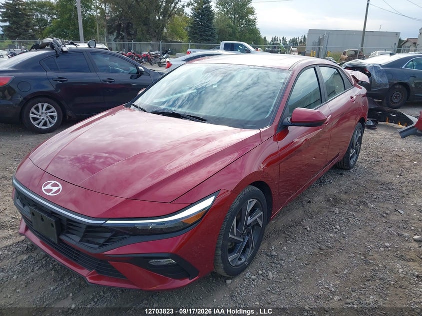 2025 Hyundai Elantra Sel Sport, Удар сзади, IAAI, VIN KMHLM4DG3SU036109 — фото 2