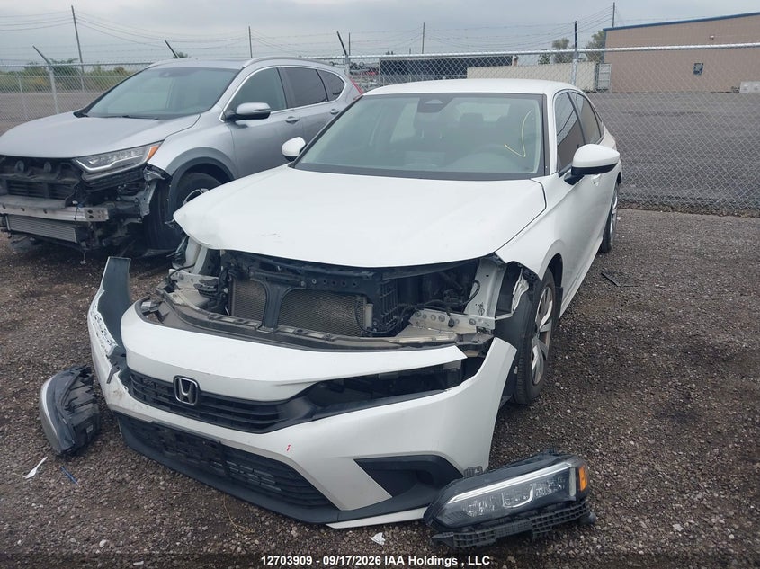 Vin: 2hgfe2f27nh122231, lot: 3109600, honda civic lx 20222