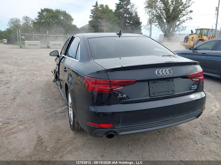 Vin: waubnaf44jn009277, lot: 3109603, audi a4 quattro 20183