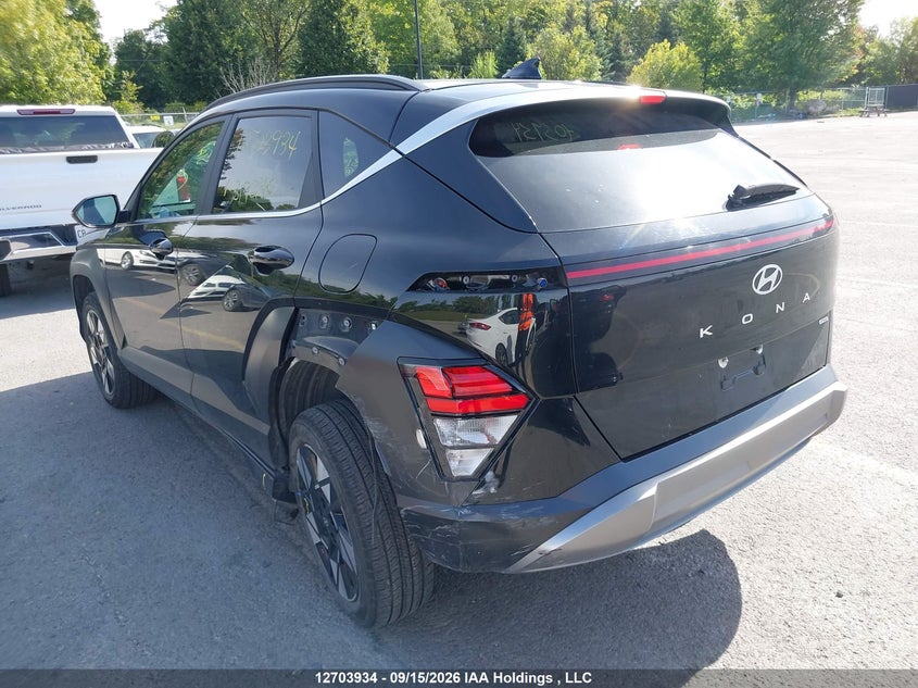 Vin: km8hccab9su319240, lot: 3109626, hyundai kona sel 20253