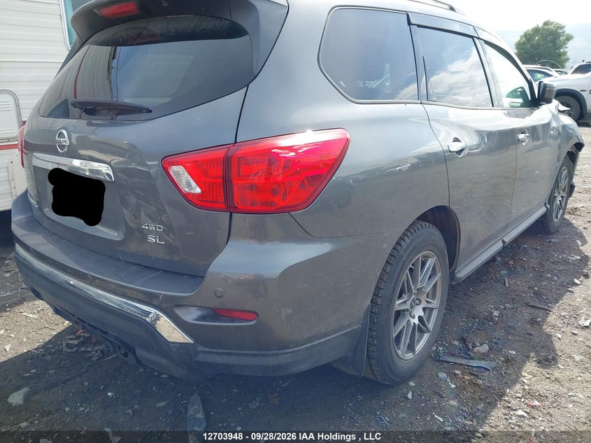 Vin: 5n1dr2mm8jc628738, lot: 3109647, nissan pathfinder s/sv/sl/platinum 20184