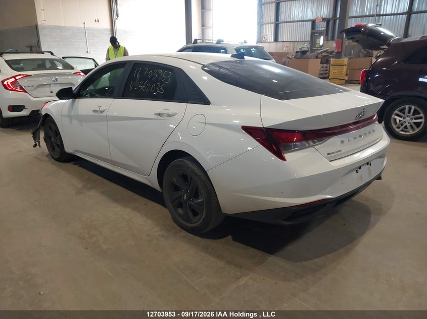 Vin: kmhlm4ag7nu362035, lot: 3109652, hyundai elantra sel 20223