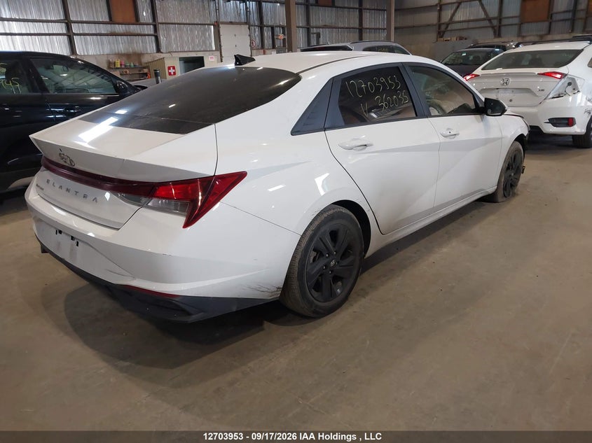Vin: kmhlm4ag7nu362035, lot: 3109652, hyundai elantra sel 20224