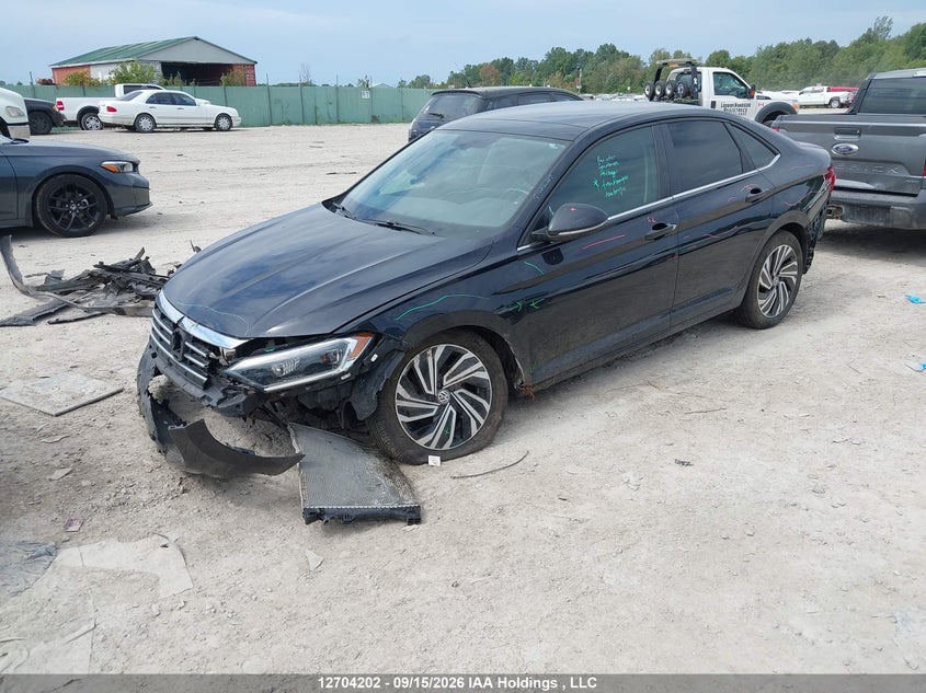2019 Volkswagen Jetta 1.4 Tsi Execline, Удар спереди, IAAI, VIN 3VWG57BU8KM163890 — фото 2