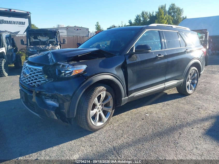 2020 Ford Explorer, Удар спереду, IAAI, VIN 1FM5K8HC1LGD10680 — фото 2