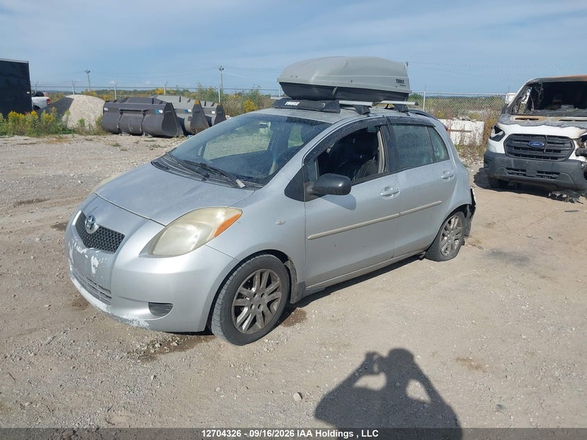 2007 Toyota Yaris, Rear, IAAI, VIN JTDKT923775110682 — photo 2