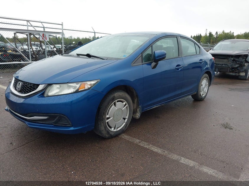 2015 Honda Civic Lx, Right Side, IAAI, VIN 2HGFB2F40FH005473 — photo 2