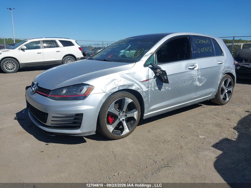 Vin: 3vw4t7au6gm051252, lot: 3110359, volkswagen golf gti 5-door autobahn 20162