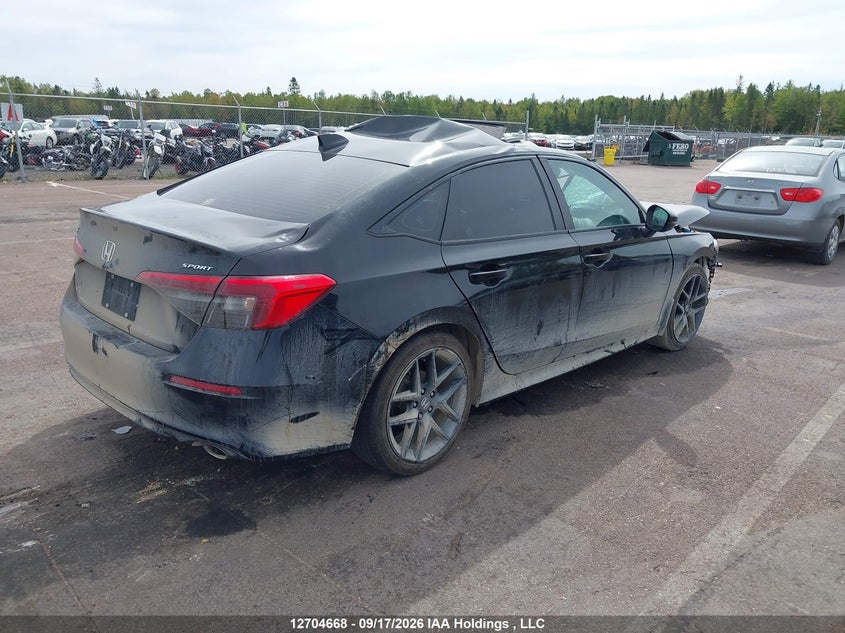 Vin: 2hgfe2f58nh129635, lot: 3110419, honda civic sport 20224