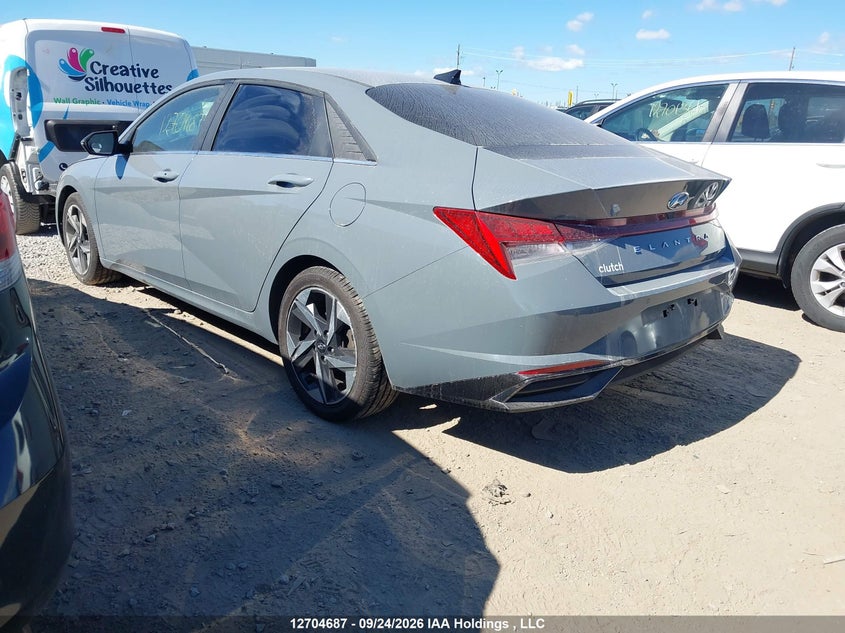 Vin: kmhln4ag1mu152266, lot: 3110438, hyundai elantra ultimate ivt with tech package 20213