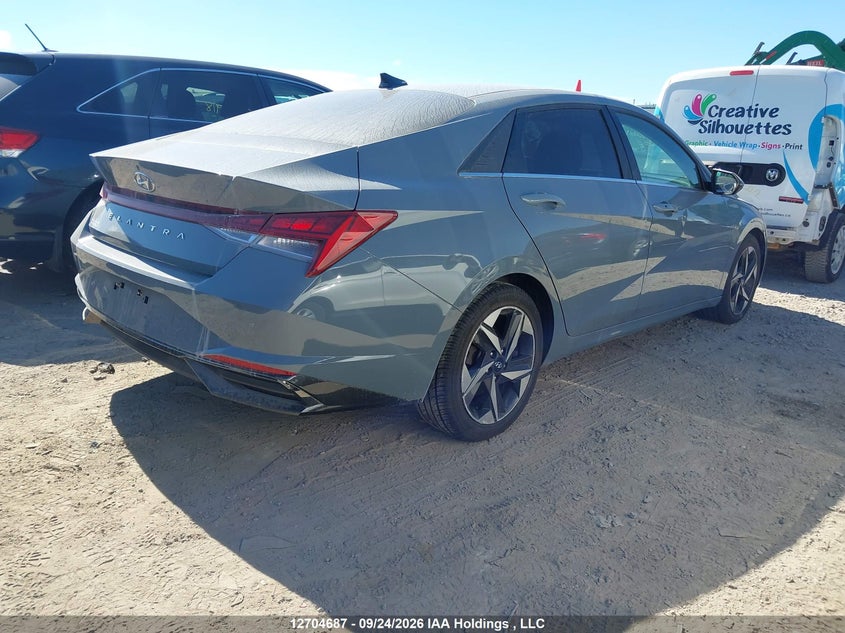 Vin: kmhln4ag1mu152266, lot: 3110438, hyundai elantra ultimate ivt with tech package 20214