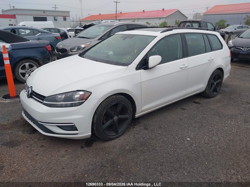 Vin: 3vw117au6km502584, lot: 3110542, volkswagen golf sportwagen 1.8 tsi comfortline/1.8 tsi highline 20192