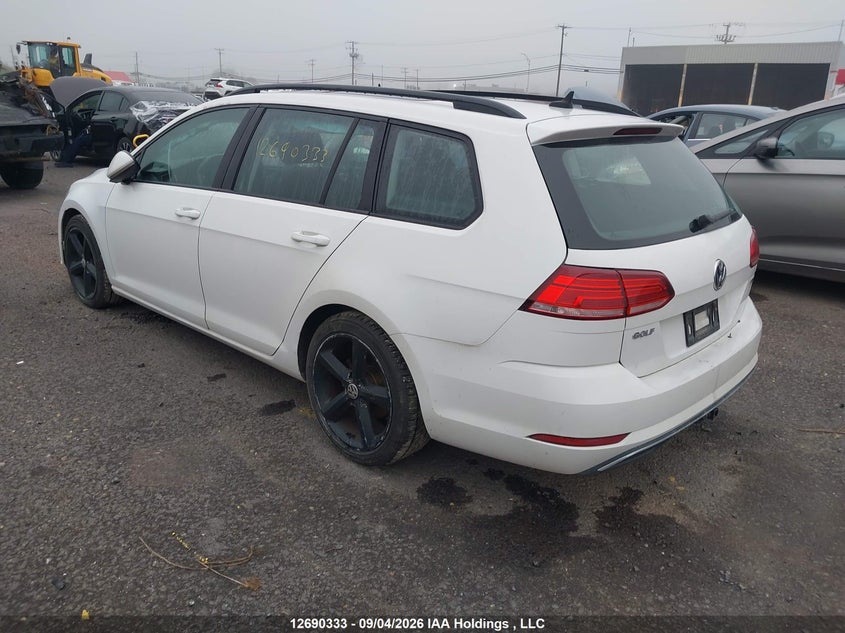 Vin: 3vw117au6km502584, lot: 3110542, volkswagen golf sportwagen 1.8 tsi comfortline/1.8 tsi highline 20193
