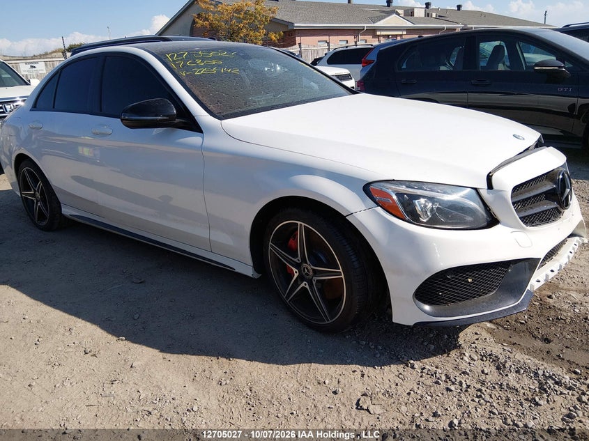 2017 Mercedes-Benz C 300 4Matic, Затопление, IAAI, VIN 55SWF4KB1HU225442