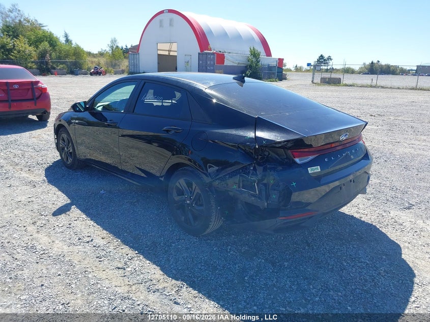 Vin: kmhlm4ag5nu333214, lot: 3110887, hyundai elantra preferred ivt with sun and tech package 20223