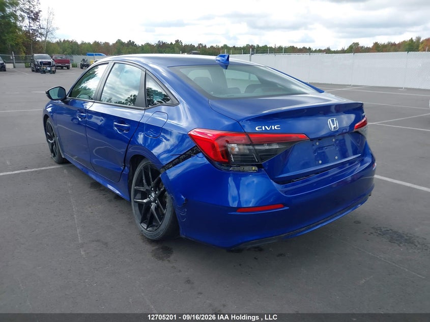 Vin: 2hgfe2f57rh108264, lot: 3110987, honda civic sport 20243