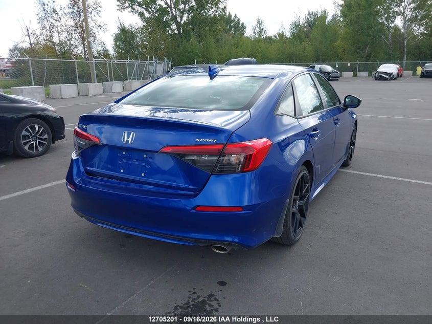 Vin: 2hgfe2f57rh108264, lot: 3110987, honda civic sport 20244