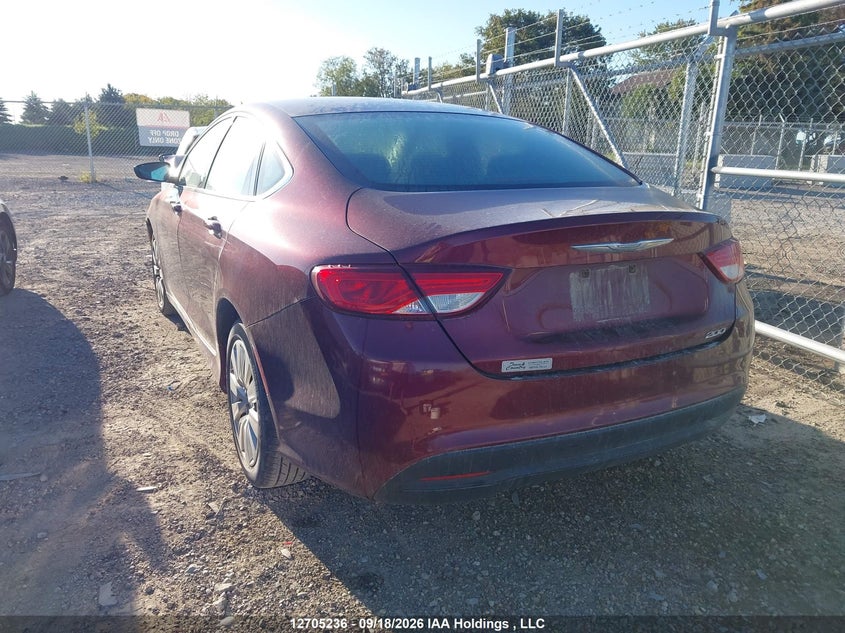 Vin: 1c3cccfb6gn197885, lot: 3111023, chrysler 200 lx 20163