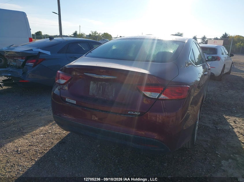 Vin: 1c3cccfb6gn197885, lot: 3111023, chrysler 200 lx 20164