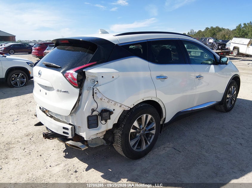 Vin: 5n1az2mh5hn195495, lot: 3111072, nissan murano s/sl/sv/platinum 20174