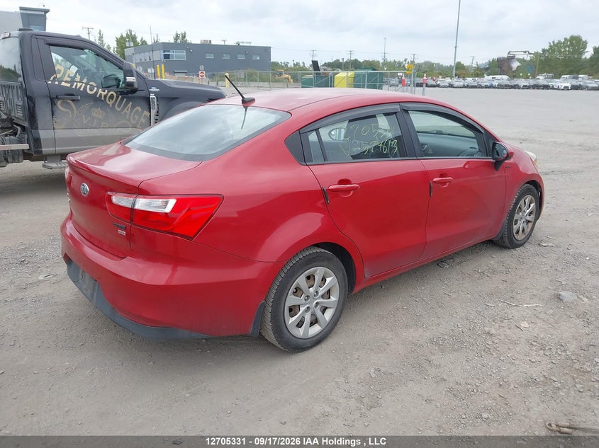 Vin: knadm4a34g6574613, lot: 3111119, kia rio 20164
