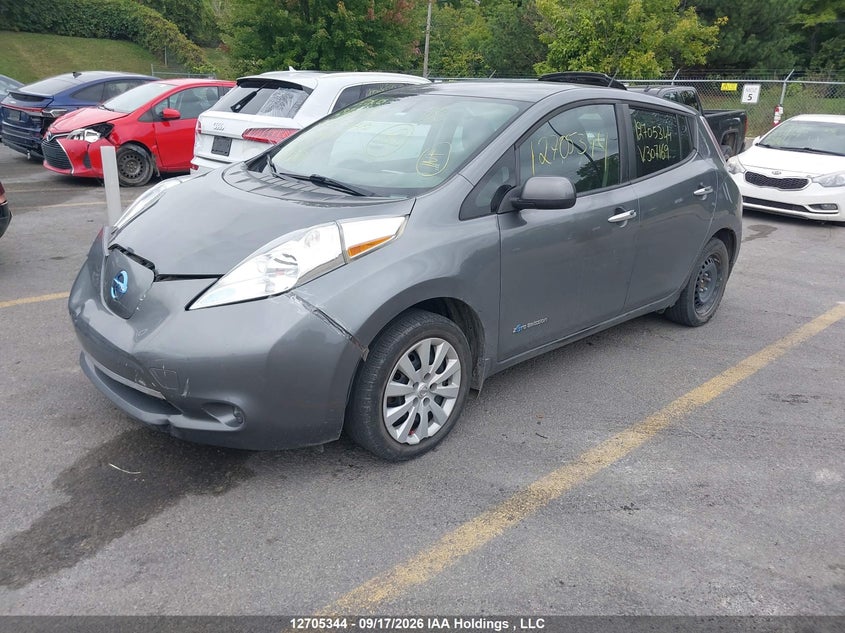 2017 Nissan Leaf, Удар спереду, IAAI, VIN 1N4BZ0CP7HC307169 — фото 2