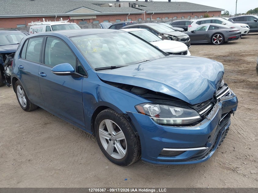 2018 Volkswagen Golf S/Se, Front, IAAI, VIN 3VWG17AU5JM269290