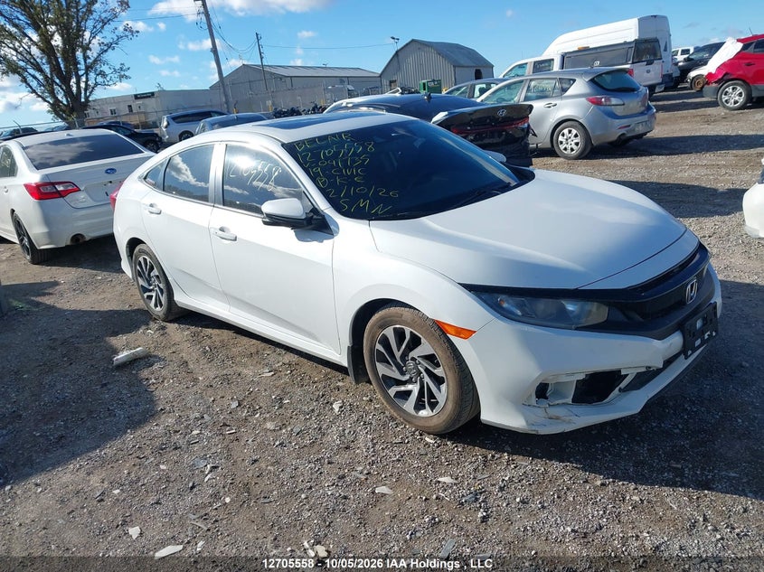 Vin: 2hgfc2f76kh041735, lot: 3111380, honda civic 20191