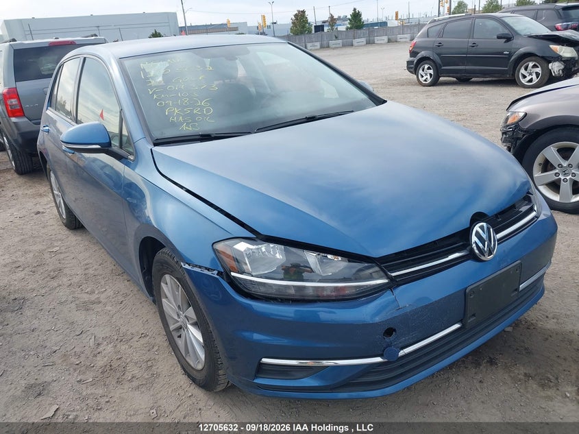 2020 Volkswagen Golf, Front, IAAI, VIN 3VWG57AU7LM014373