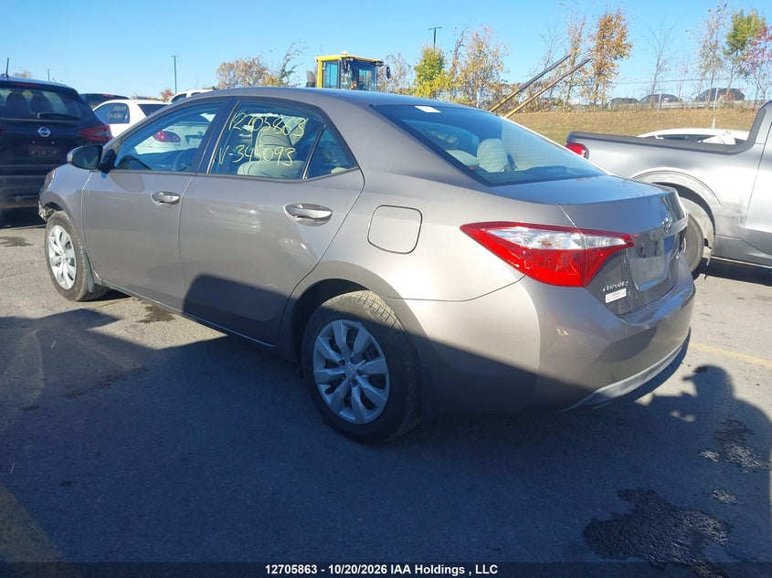 Vin: 2t1burhe2fc345093, lot: 3111686, toyota corolla le 20153