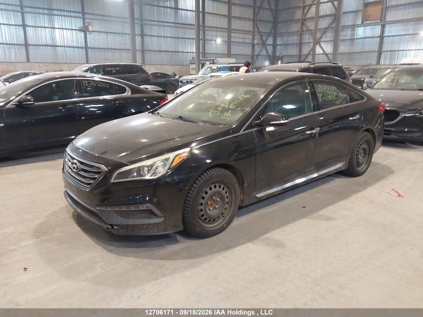 2016 Hyundai Sonata, Благотворительность, IAAI, VIN 5NPE34AF8GH266192 — фото 2