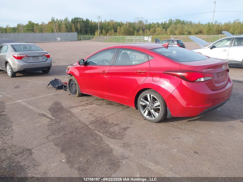 Vin: kmhdh4ah0fu264418, lot: 3112036, hyundai elantra gls 20153