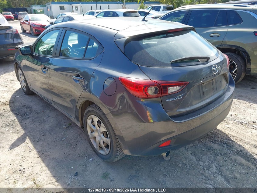 Vin: jm1bm1k76e1197254, lot: 3112059, mazda mazda3 gx-sky 20143