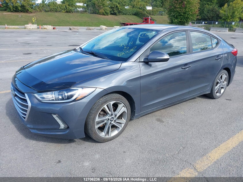 Vin: kmhd84lfxhu217752, lot: 3112077, hyundai elantra gls 20172