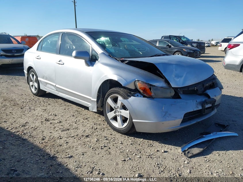 2008 Honda Civic Lx, Front, IAAI, VIN 2HGFA16598H114345