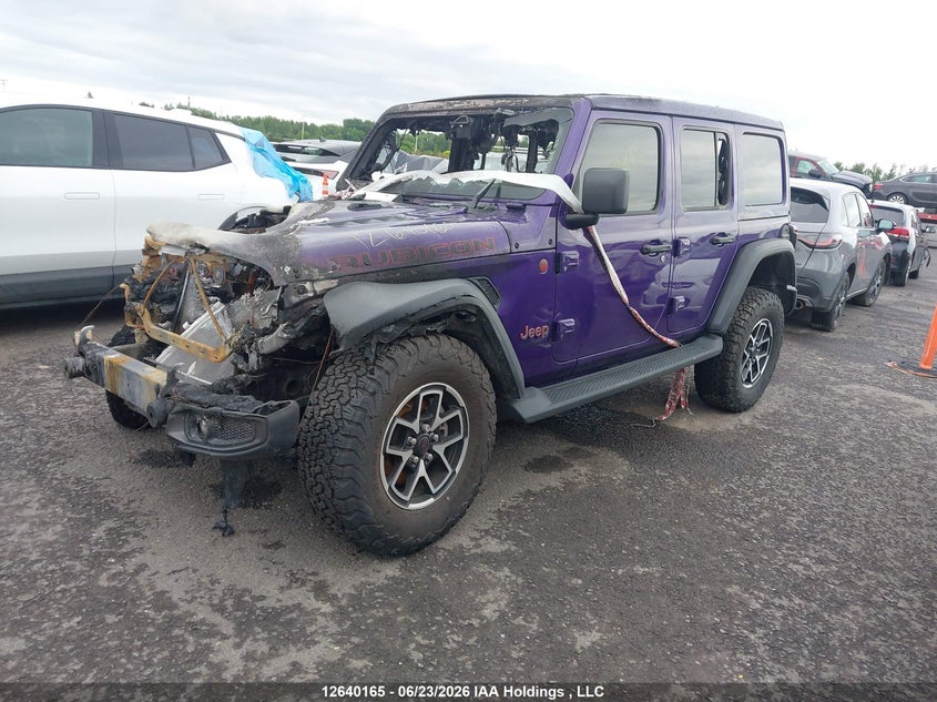 2026 Jeep Wrangler 4-Door Rubicon, Полностью сгорел, IAAI, VIN 1C4PJXFG8TW189460 — фото 2