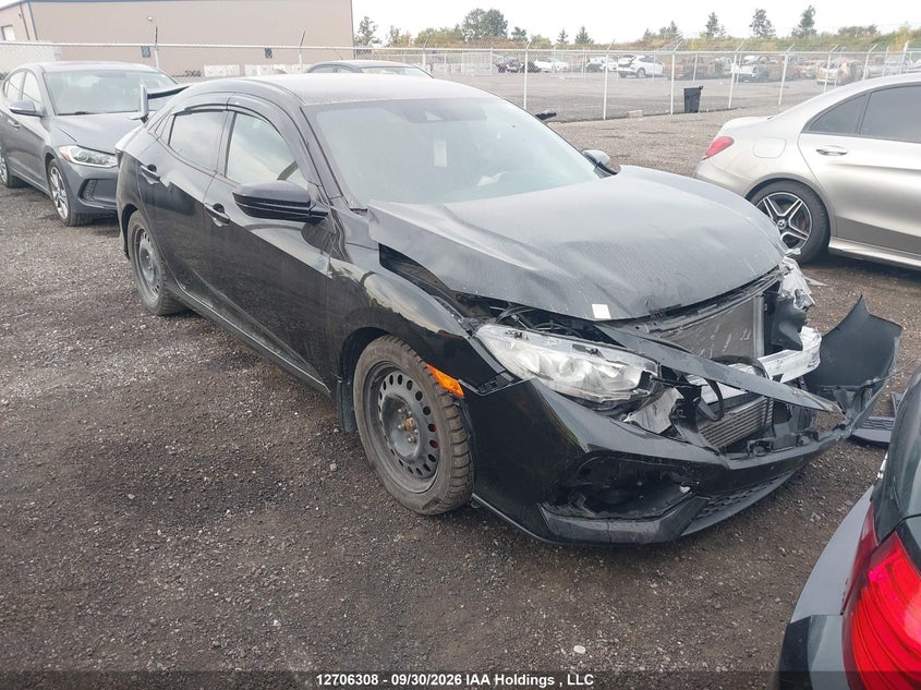 2018 Honda Civic Lx, Front, IAAI, VIN SHHFK7H32JU300166