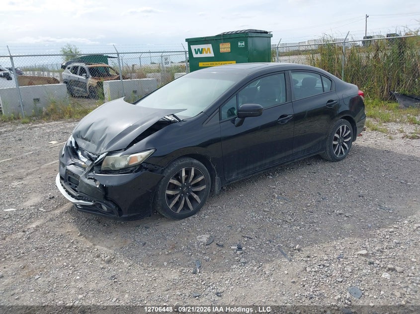 Vin: 2hgfb2f76eh010315, lot: 3112299, honda civic touring 20142