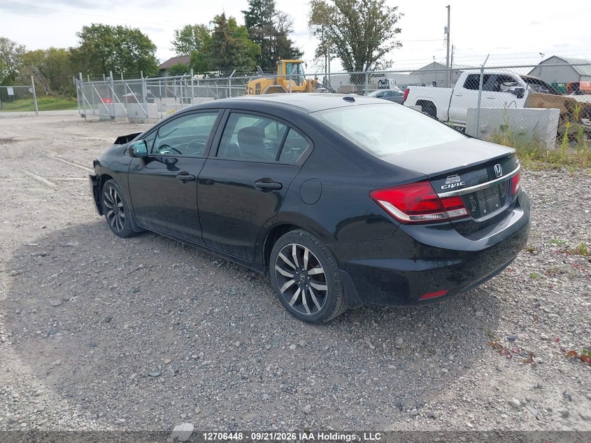 Vin: 2hgfb2f76eh010315, lot: 3112299, honda civic touring 20143