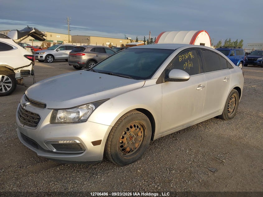 2016 Chevrolet Cruze Limited 1Lt, Град, IAAI, VIN 1G1PE5SB5G7149655 — фото 2
