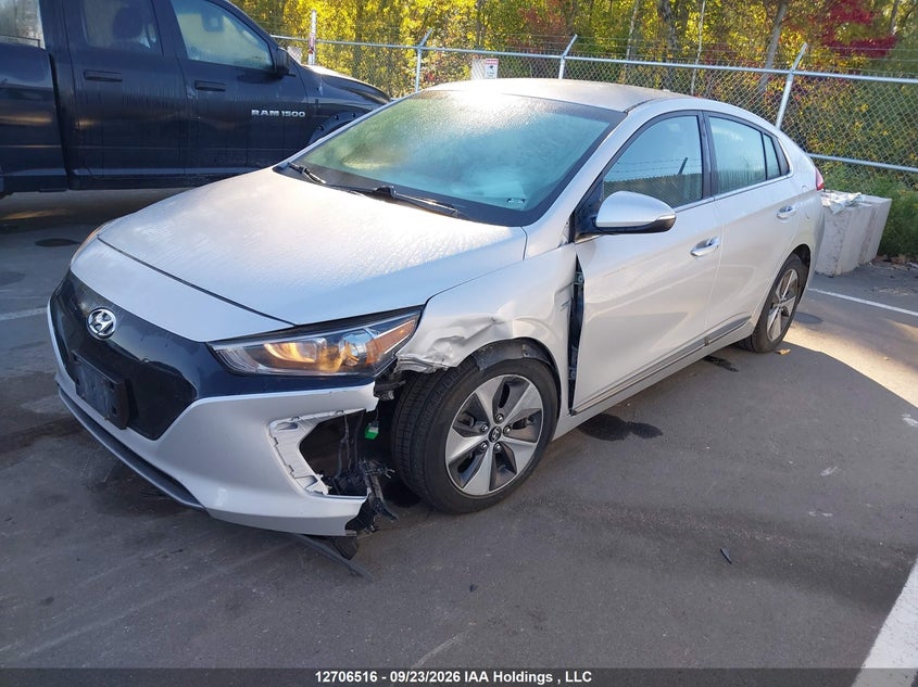 2018 Hyundai Ioniq Ev Se, Front, IAAI, VIN KMHC85LH2JU027081 — photo 2