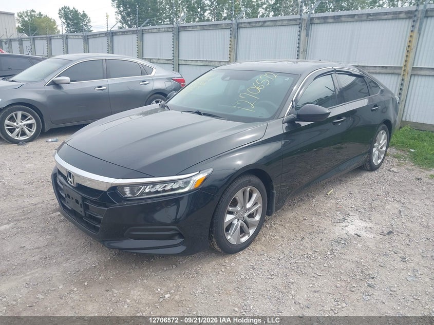 2019 Honda Accord Lx 1.5T, Rear, IAAI, VIN 1HGCV1F1XKA800999 — photo 2