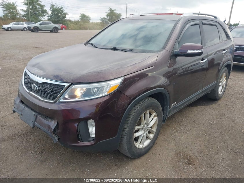 Vin: 5xyktca67eg471987, lot: 3112474, kia sorento 20142