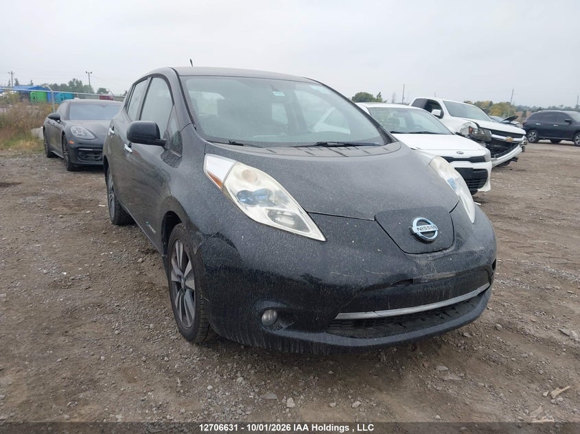 2014 Nissan Leaf, Rear, IAAI, VIN 1N4AZ0CP5EC336127